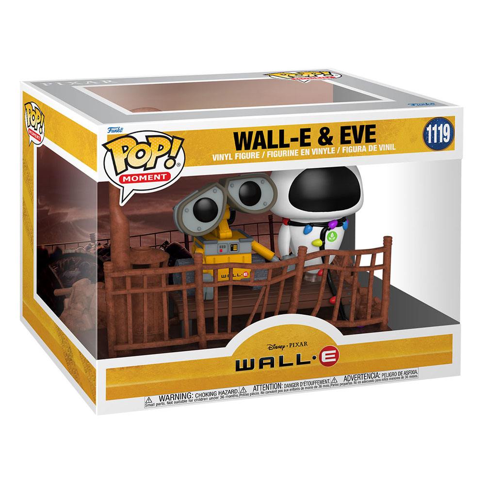 Wall-E POP Moment! Funko: confezione da 2 figure in vinile Wall-E ed Eve, 9 cm