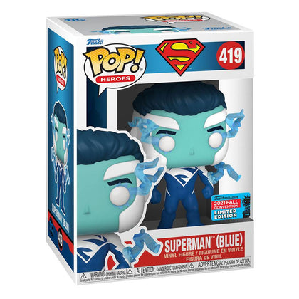 DC Comics POP! Vinyl Figure Superman (Blue) (NYCC/Fall Con.) 9 cm