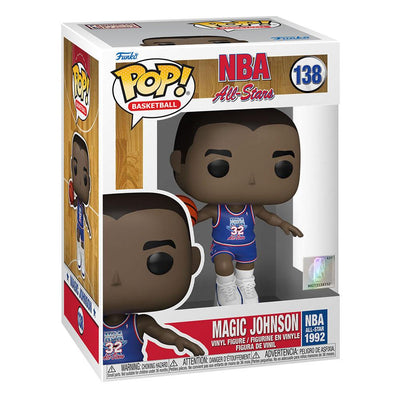 Funko POP! NBA Legends: Magic Johnson (Blue All Star Uni 1991) - Figura in vinile 9 cm
