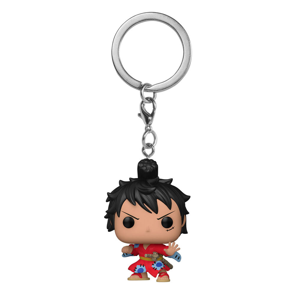 One Piece POP! Portachiavi in Vinile 4 cm Luffy in Kimono Display (12)