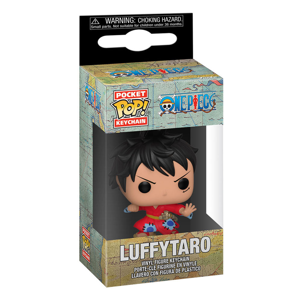 One Piece POP! Portachiavi in Vinile 4 cm Luffy in Kimono Display (12)