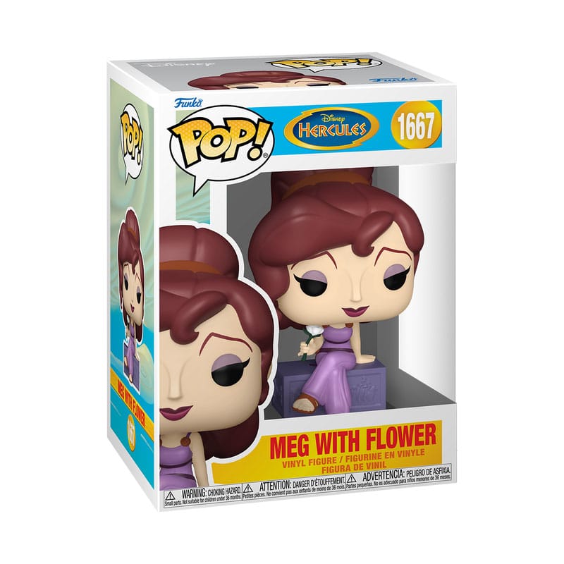 Hercules 25° Anniversario POP! Movies Figura in Vinile Meg con Fiore 9 cm - Funko