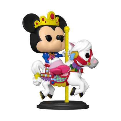 Walt Disney Word 50th Anniversary POP! Disney Vinyl Figure Minnie Mouse on Prince Charming Regal Carrousel 9 cm