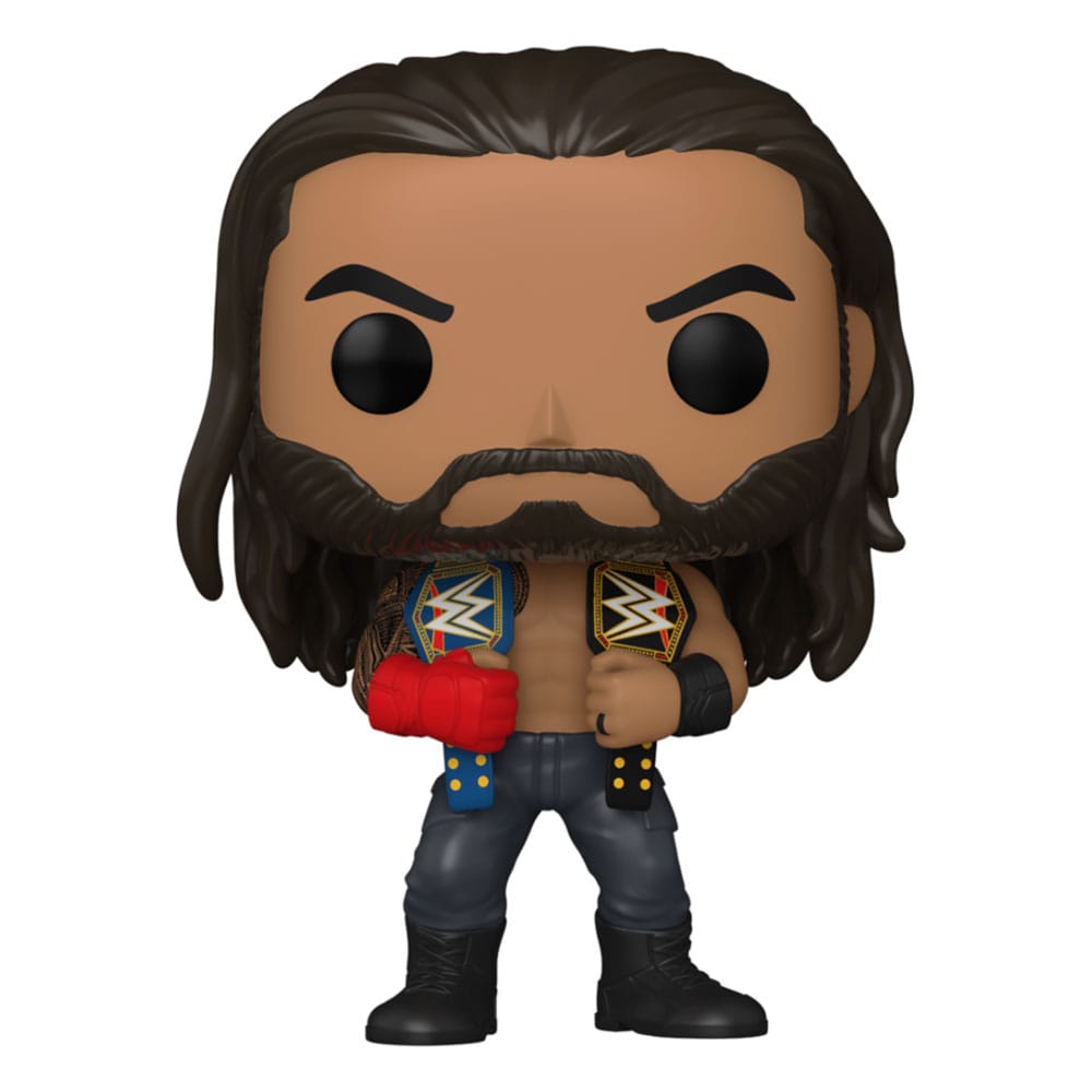 Funko POP! WWE Roman Reigns con Cinture – Figura in Vinile 9 cm