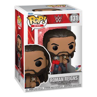 Funko POP! WWE Roman Reigns con Cinture – Figura in Vinile 9 cm