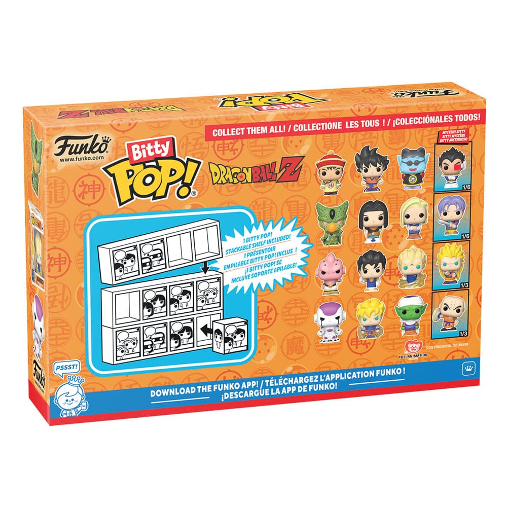 Dragon Ball Bitty POP! Mini-figure in vinile 4 pezzi Serie 1 – Funko, 2,5 cm