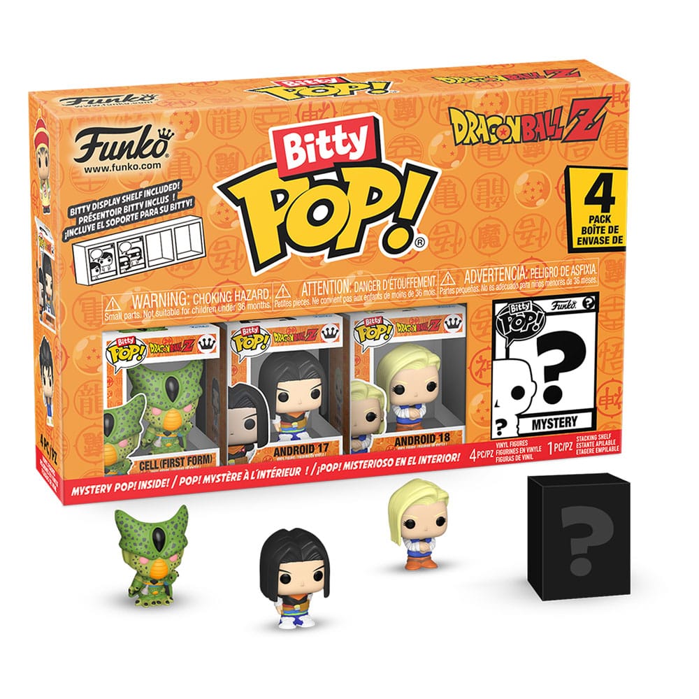 Dragon Ball Bitty POP! Serie 2 – Confezione da 4 Mini Figure in Vinile 2,5 cm Funko