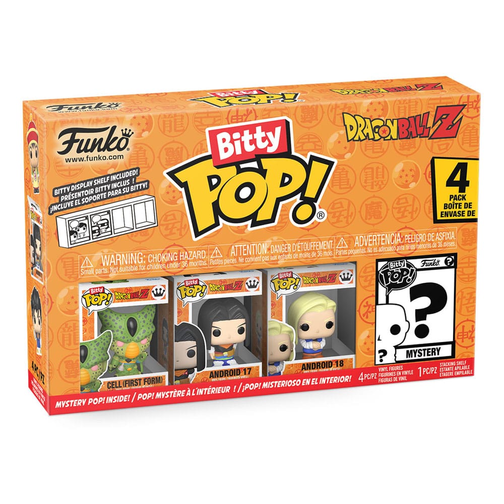 Dragon Ball Bitty POP! Serie 2 – Confezione da 4 Mini Figure in Vinile 2,5 cm Funko