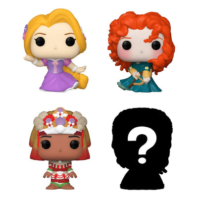 Disney Principesse Bitty POP! Confezione da 4 Figure in Vinile Rapunzel 2,5 cm Funko