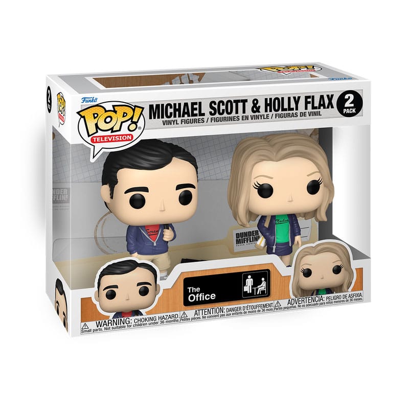 The Office Funko Pop! Michael & Holly 2-Pack, figure in vinile da 9 cm