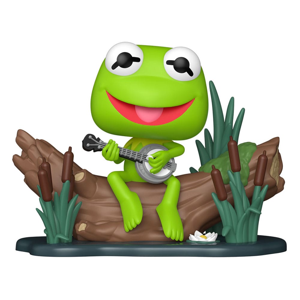 Funko POP! Deluxe The Muppets Kermit con Banjo - Figura in vinile 9 cm