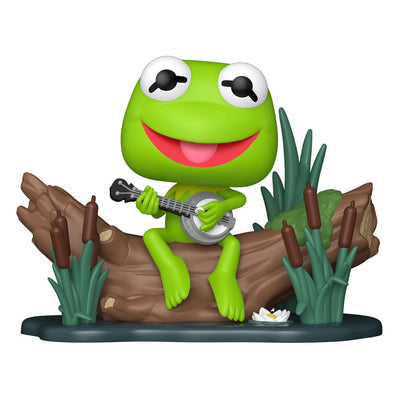 Funko POP! Deluxe The Muppets Kermit con Banjo - Figura in vinile 9 cm