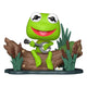 Funko POP! Deluxe The Muppets Kermit con Banjo - Figura in vinile 9 cm