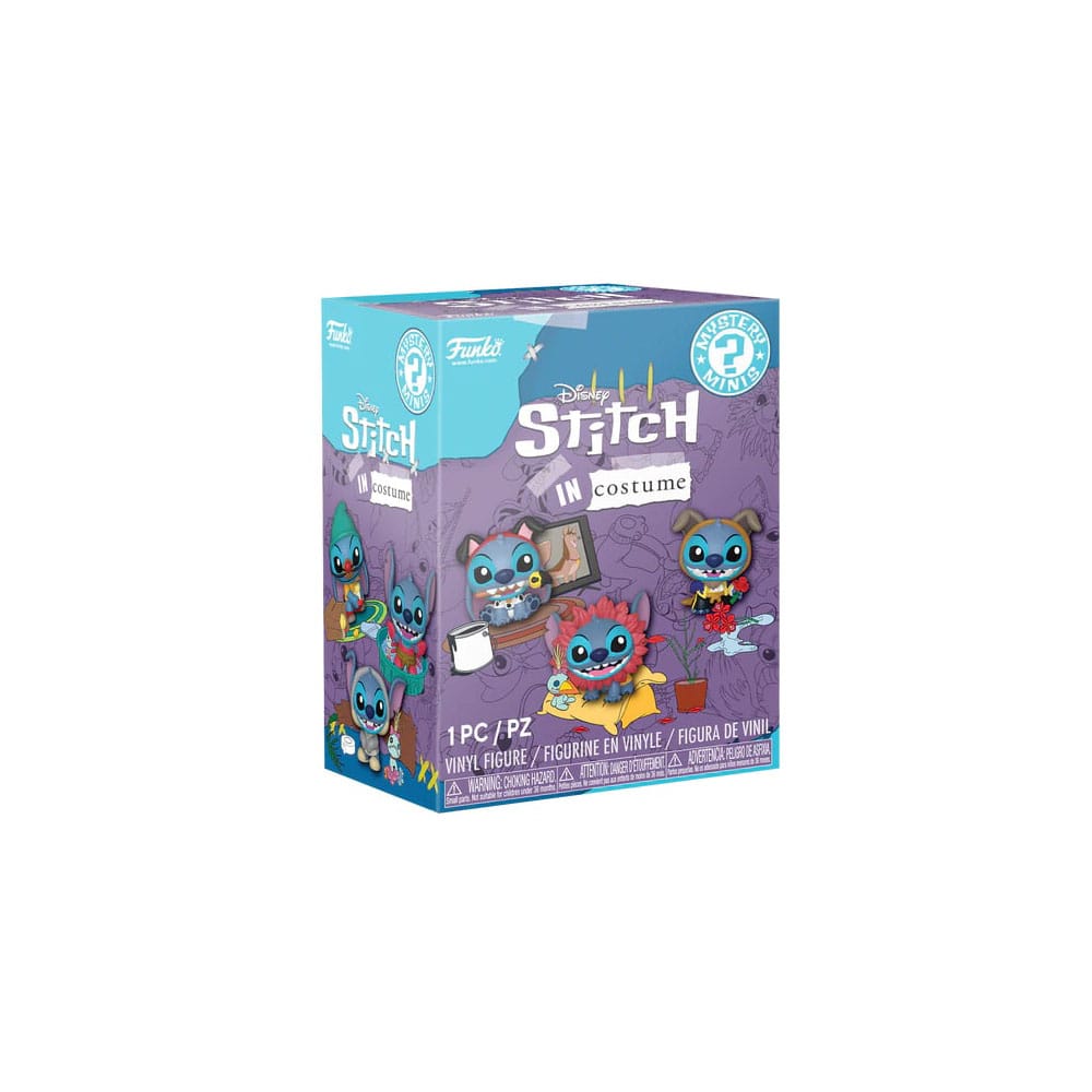 Disney Mystery Mini Figure in Vinile 5 cm Stitch in Costume - Display da 12 Confezioni Cieche Funko