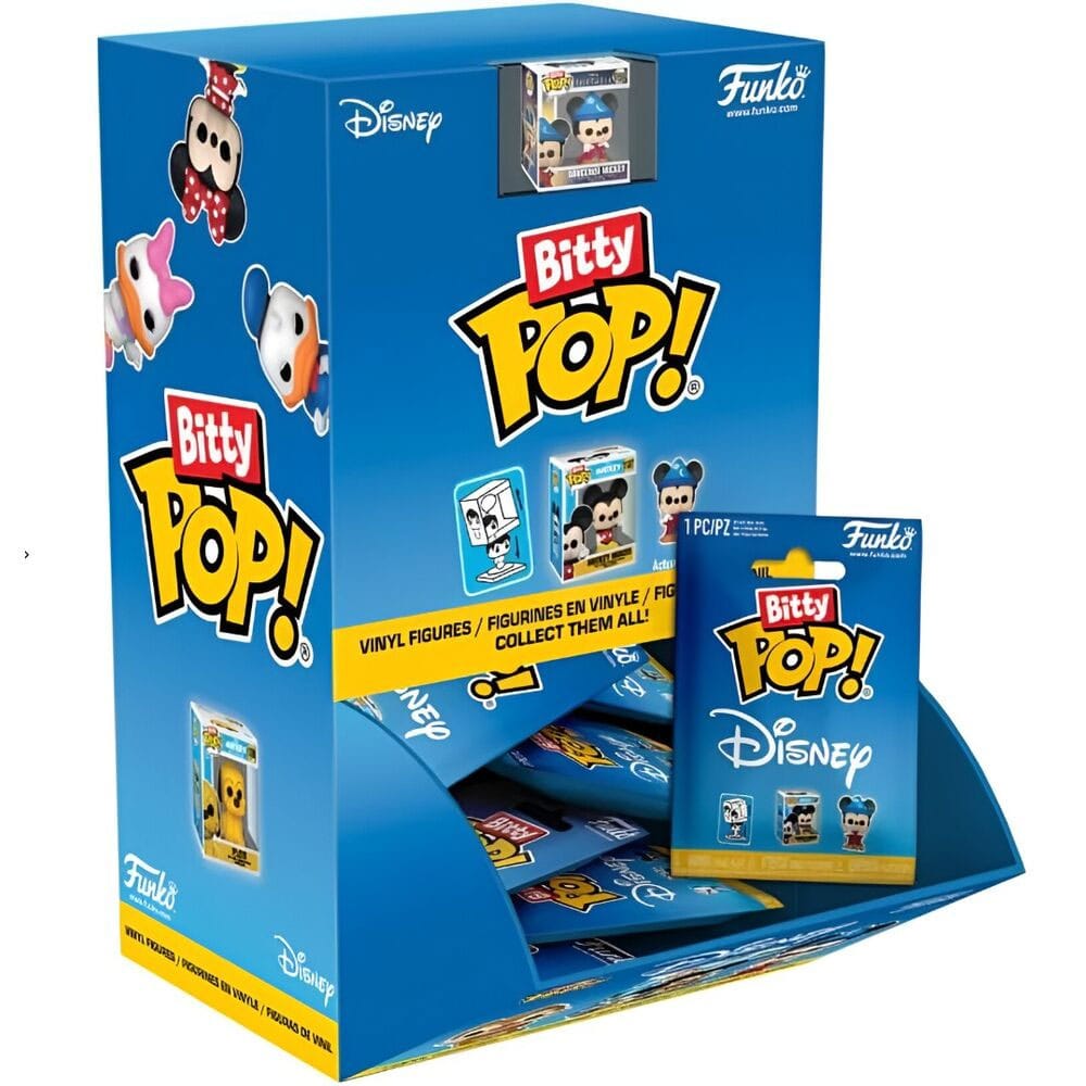 Disney Bitty POP! Figure in Vinile da 2 cm a Sorpresa, Espositore da 32 Pezzi Funko