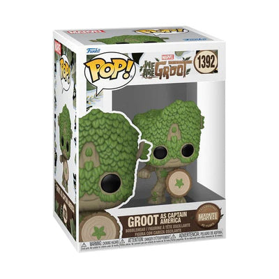 Funko POP! Movies We Are Groot Captain America - Figura in vinile 9 cm