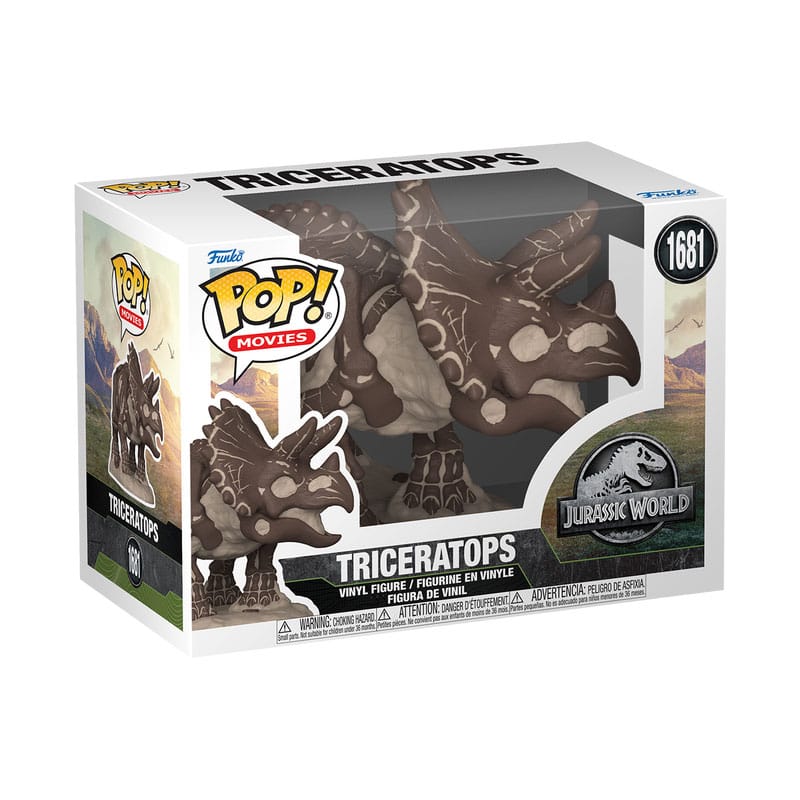 Funko POP! Jurassic Park Fossil Triceratops - Figura in vinile 9 cm