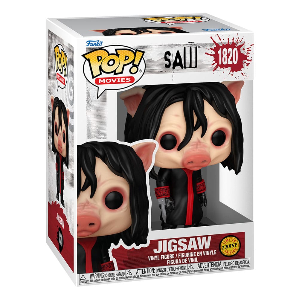 Saw POP! Movies Figura in Vinile Jigsaw con Chase - Funko, 9 cm, Assortimento da 6
