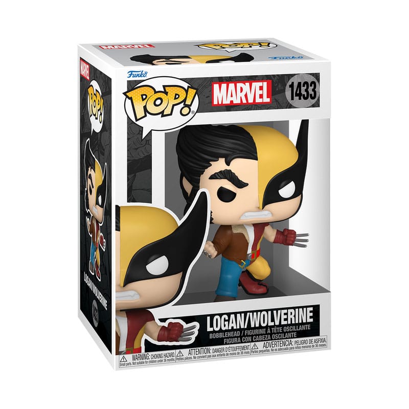 Marvel POP! Figura in vinile Split Wolverine/Logan 9 cm - Funko