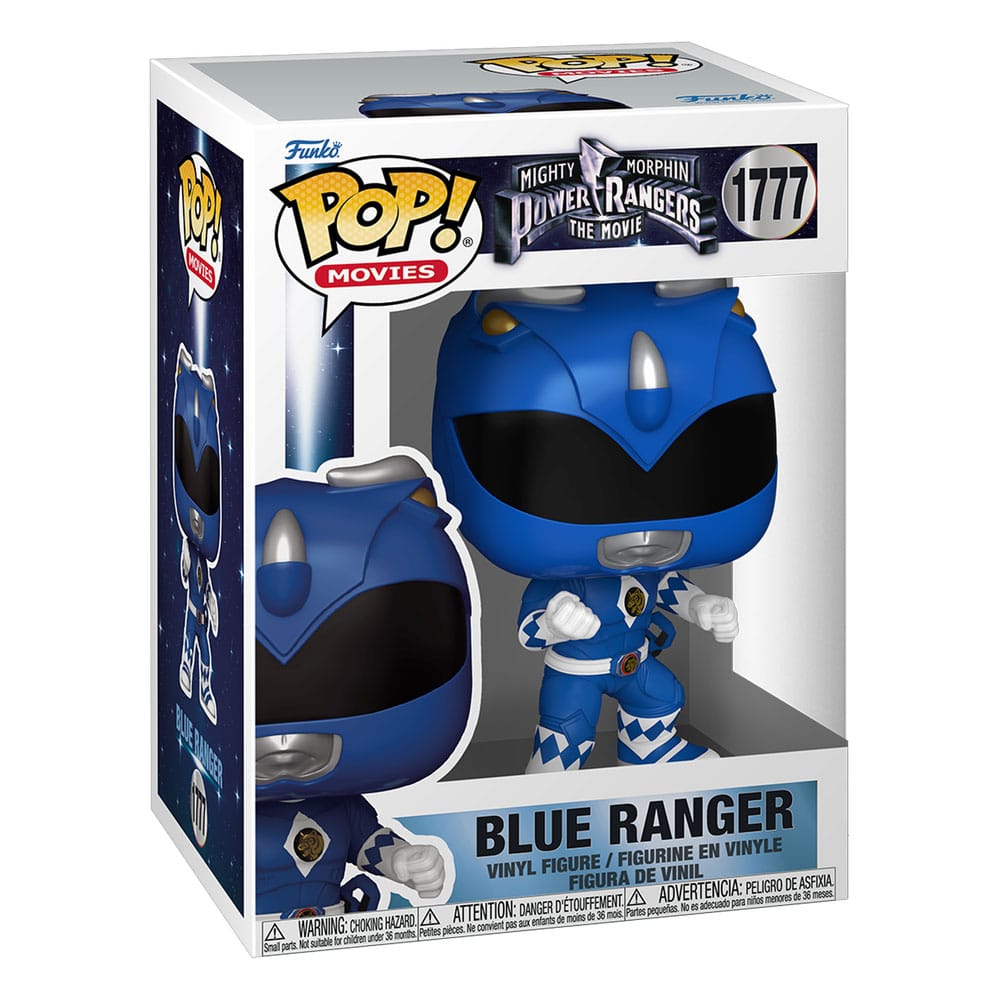 Mighty Morphin Power Rangers: The Movie - Blue Ranger, figura in vinile POP! Movies 9 cm