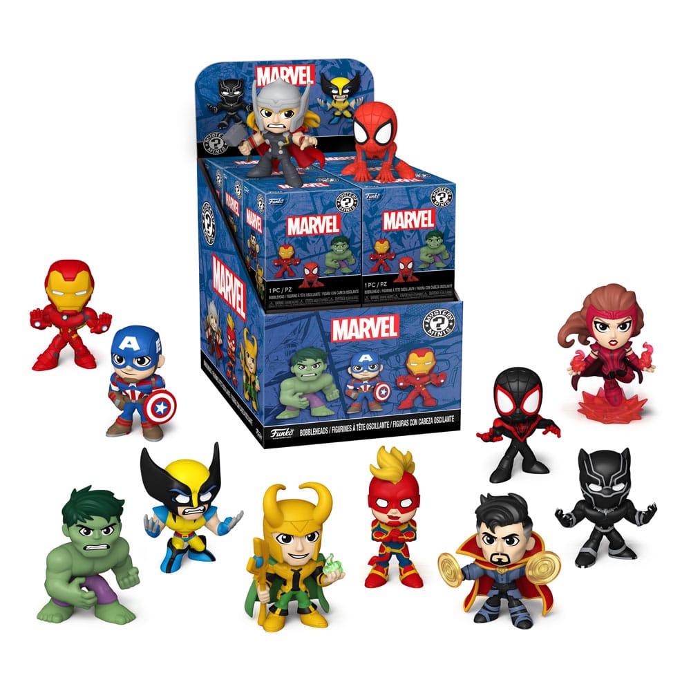 Marvel Mini Figure New Classics 5 cm Espositore da 12 Buste Misteriose - Funko