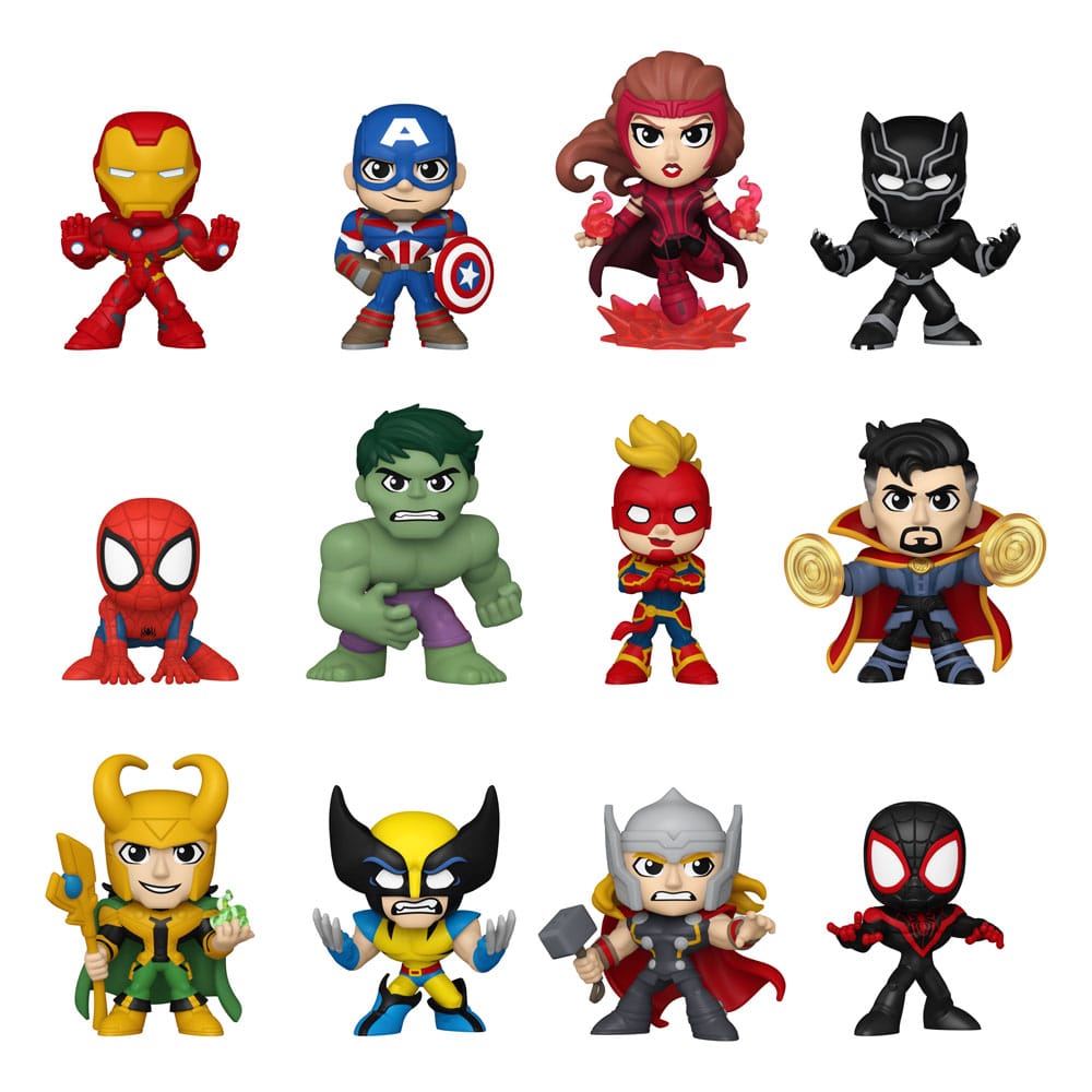 Marvel Mini Figure New Classics 5 cm Espositore da 12 Buste Misteriose - Funko