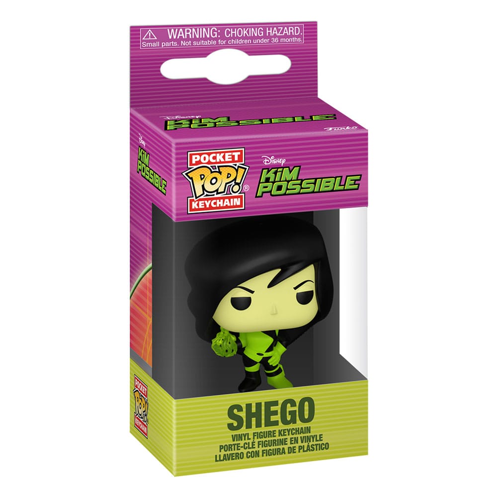 Kim Possible Shego Portachiavi POP! Vinyl 4 cm - Display 12 Pezzi Funko