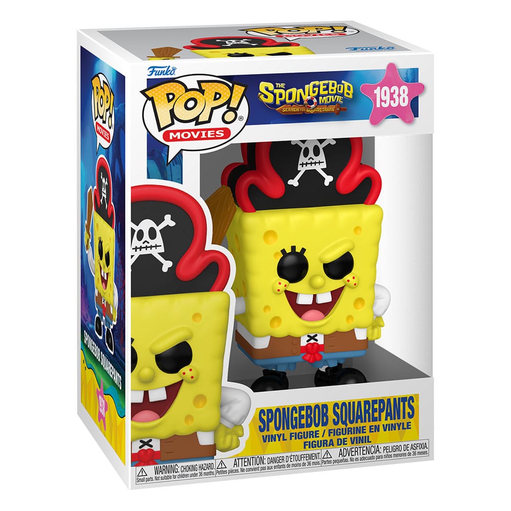 SpongeBob SquarePants POP! Figura in vinile SquarePants (Pirata) 9 cm - Funko