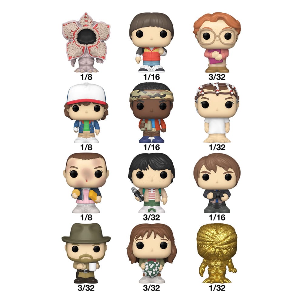 Stranger Things Bitty POP! Espositore da 32 Figure Misteriose Funko 2,5 cm
