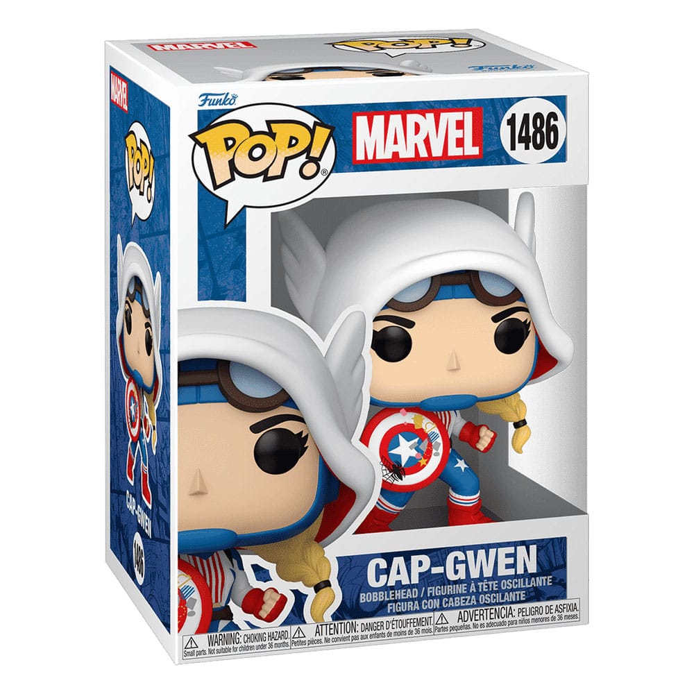 Marvel POP! Figura in vinile Cap-Gwen 9 cm - Funko