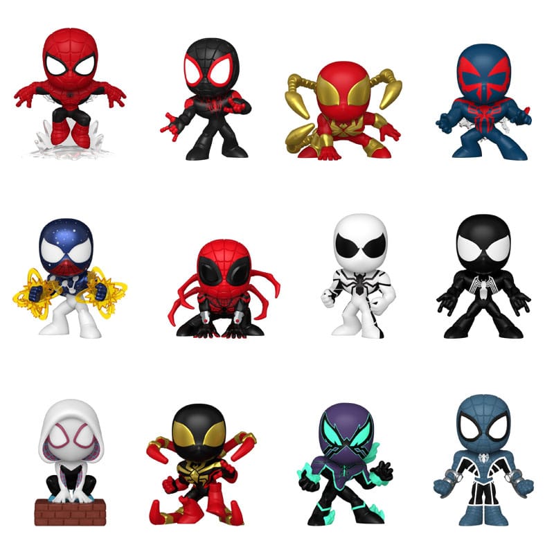 Spider-Man Mini Figure Comics 5 cm Display 12 Pezzi Funko
