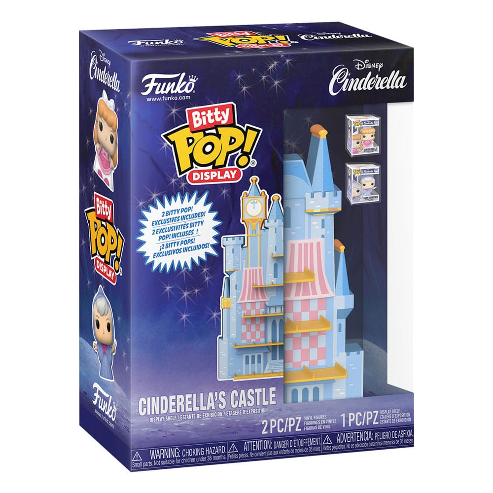 Disney Bitty POP! Espositore con 2 Figure in Vinile - Castello di Cenerentola Funko
