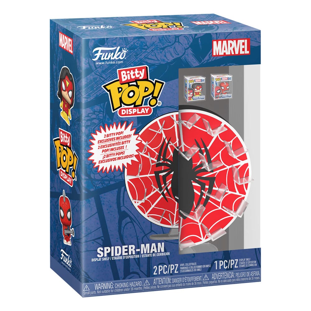 Marvel Bitty POP! Display con 2 Figure in Vinile Spider-Man Web - Funko