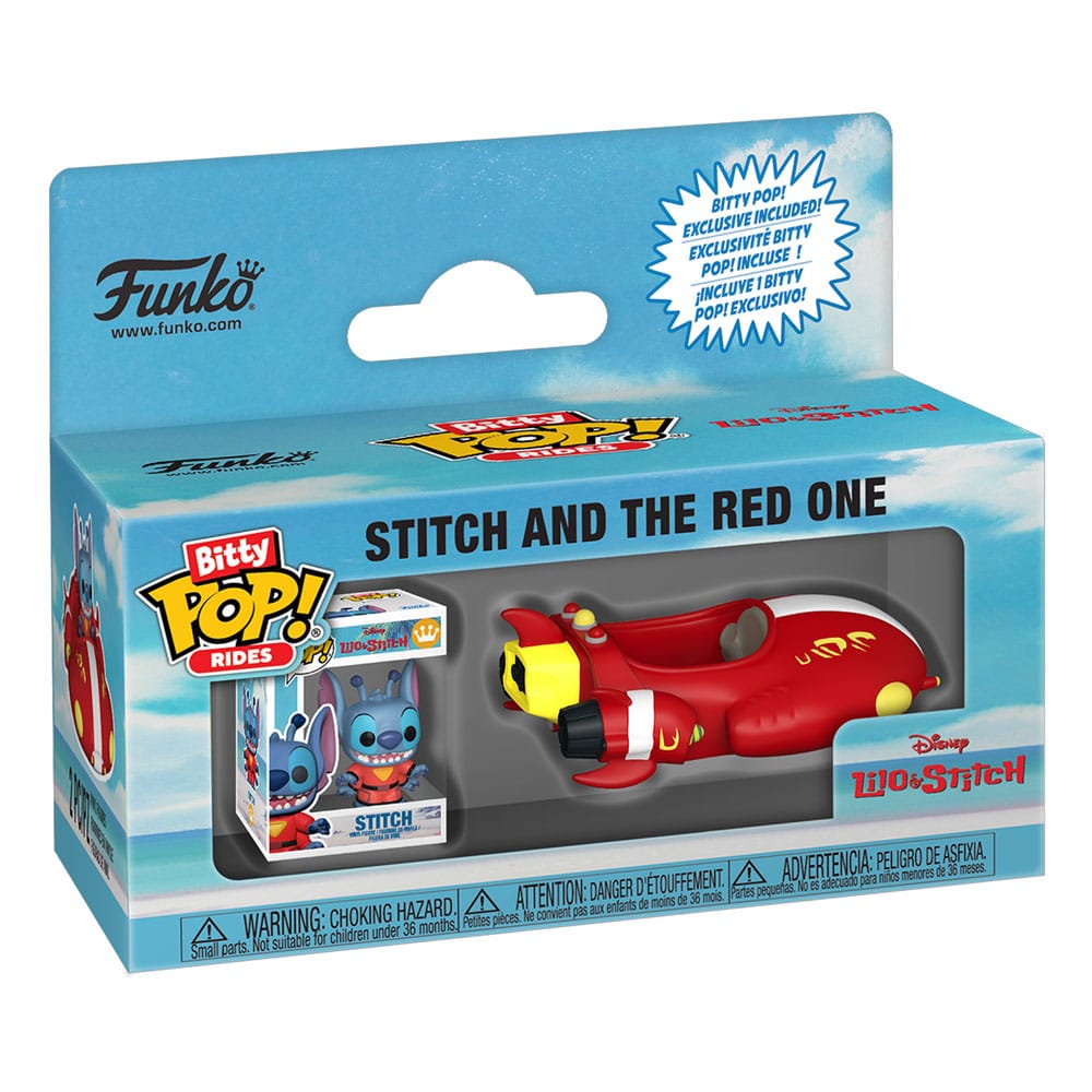 Lilo & Stitch Bitty POP! Rides Figure in Vinile Stitch e The Red One Funko