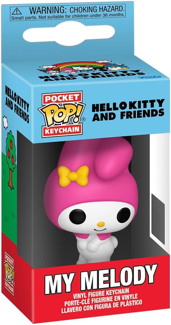 Sanrio POP! Portachiavi in vinile My Melody 4 cm - Display da 12 pezzi Funko