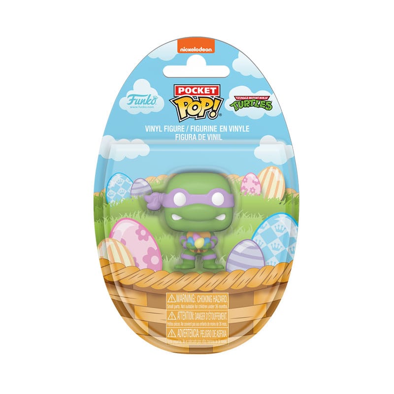 Tartarughe Ninja Pocket POP! Donatello Pasquale - Mini Figure in Vinile 4 cm, Confezione da 16 - Funko