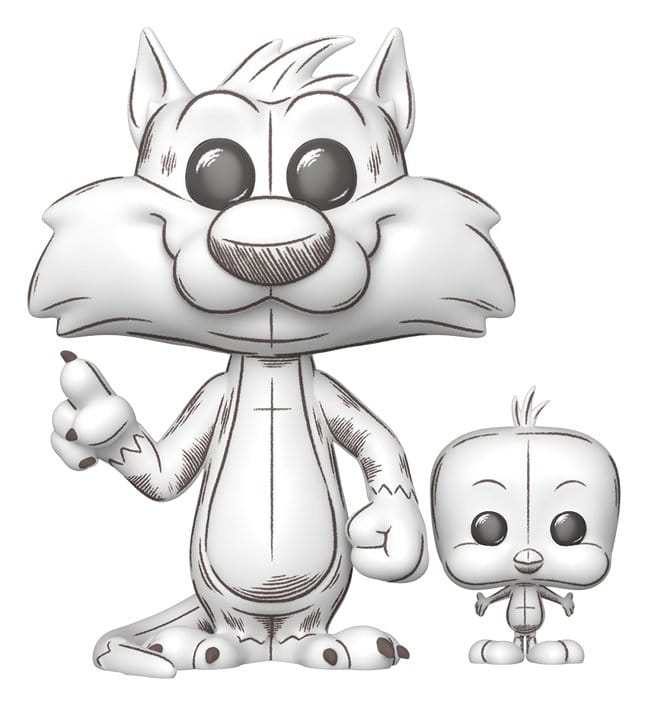 Funko POP! & Buddy Sylvester e Tweety - Figura in vinile Looney Tunes 9 cm