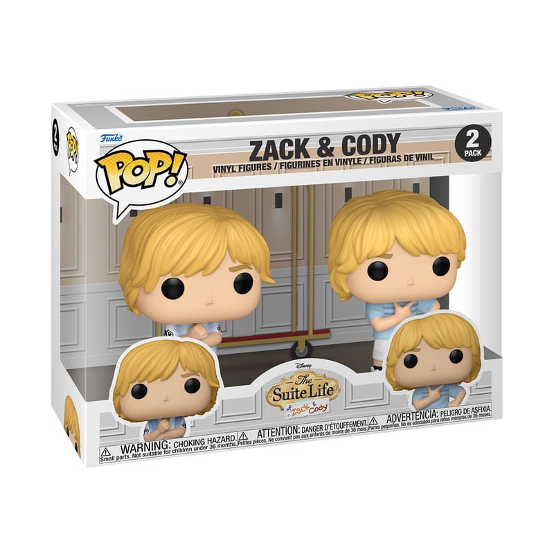Funko POP! Television: Suite Life of Zack & Cody - 2 Pack Zack e Cody, 9 cm
