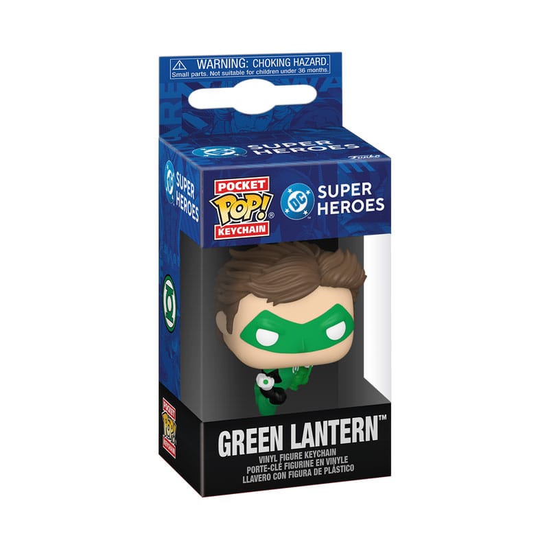 DC Comics POP! Portachiavi in Vinile 4 cm New Classics - Green Lantern, Espositore da 12 pezzi - Funko
