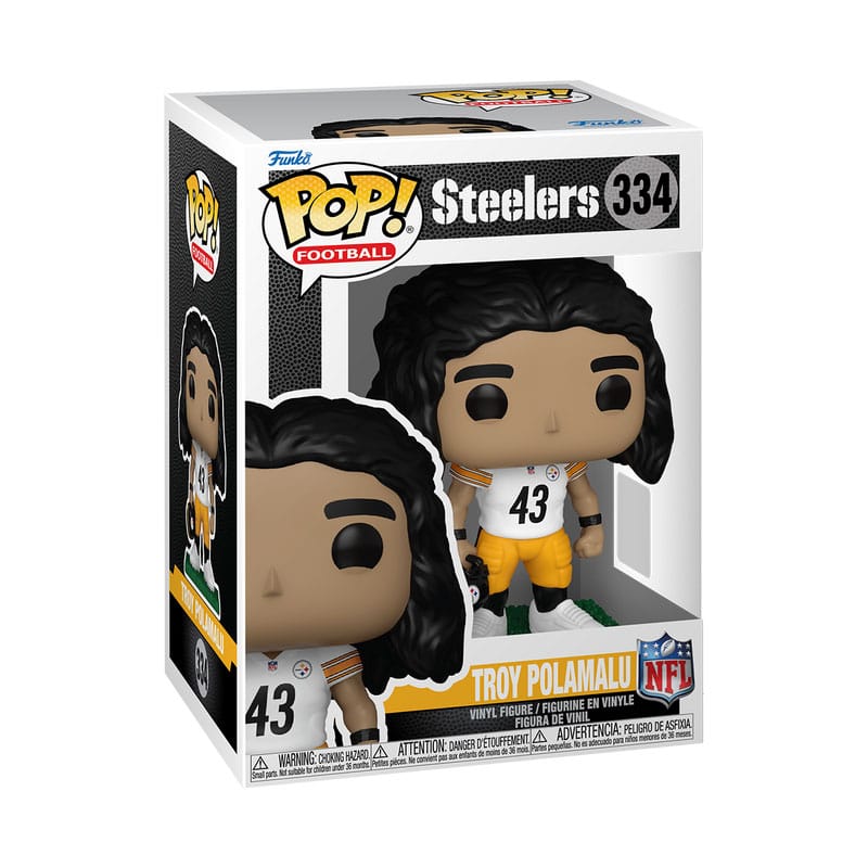 Funko POP! Sports NFL Legends: Troy Polamalu (Steelers) - Figura in vinile 9 cm