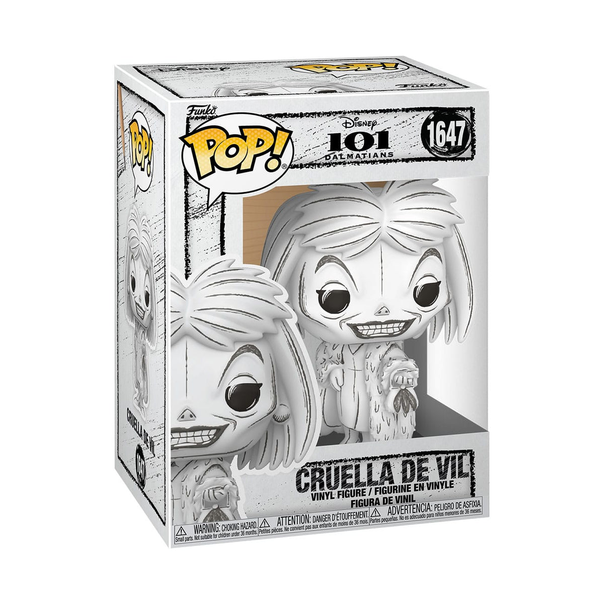 Funko POP! Sketched - Crudelia De Mon, Figura in Vinile Disney 9 cm