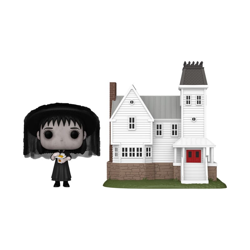 Beetlejuice POP! Town Lydia Deetz con Casa Maitland - Funko Figura in Vinile 9 cm