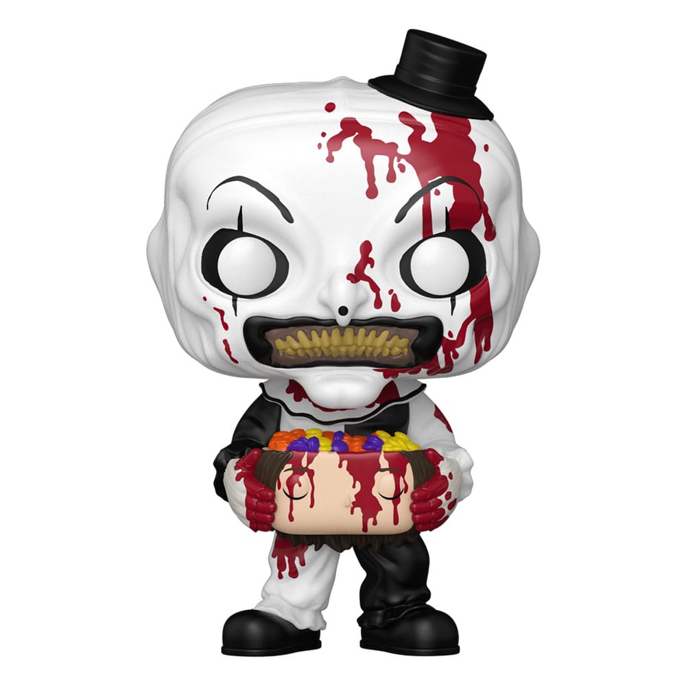 Terrifier 2 POP! Movies Action Figure Art the Clown con testa piena di caramelle 9 cm Funko