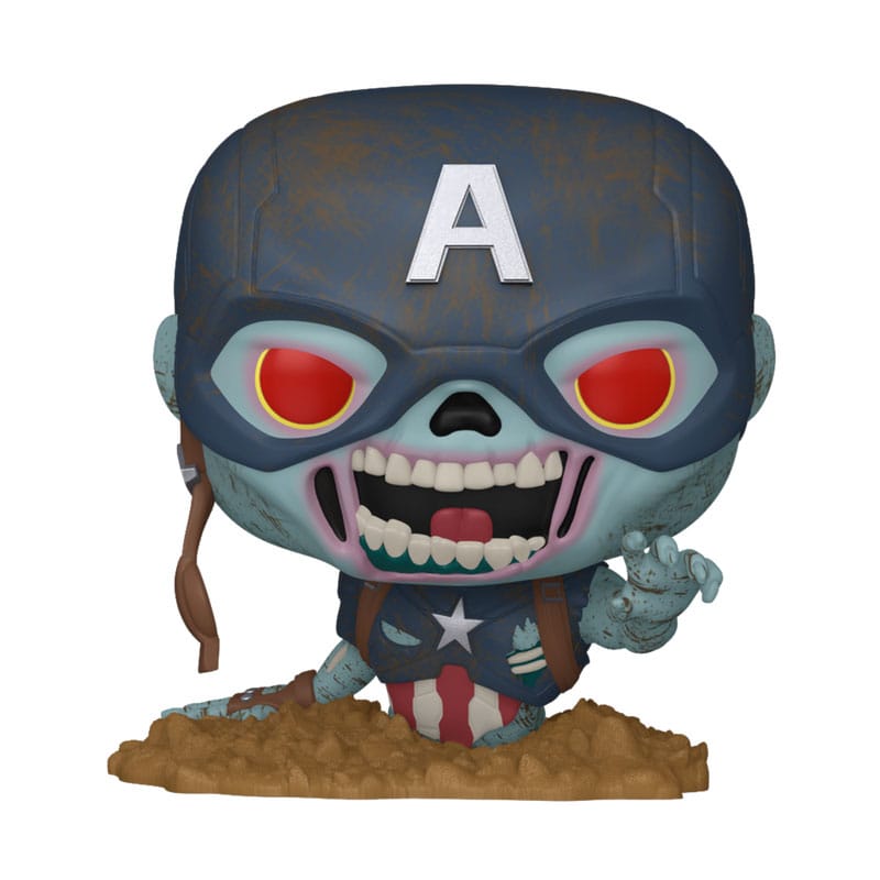 Marvel Zombies POP! Captain America – Funko Figura in Vinile 9 cm