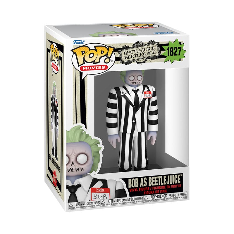Beetlejuice POP! Movies Figura in Vinile BOB nei Panni di Beetlejuice 9 cm - Funko