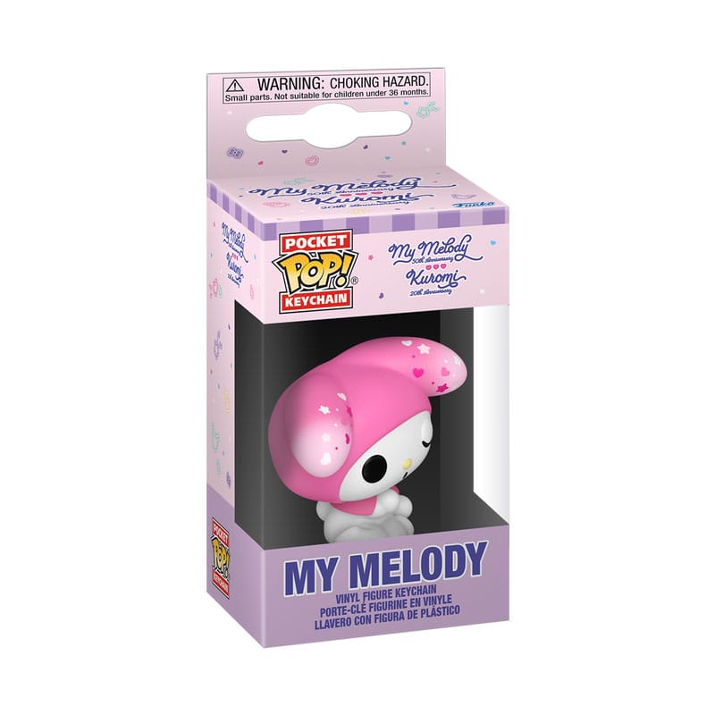 Sanrio POP! Portachiavi in Vinile 4 cm My Melody – Espositore da 12 – Funko