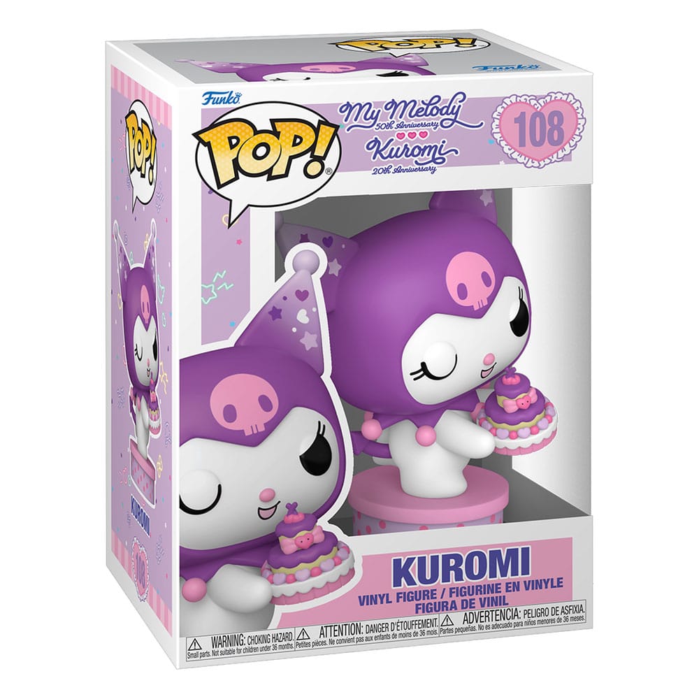 Funko POP! Kuromi con Torta - Hello Kitty and Friends - Edizione 20° Anniversario 9 cm