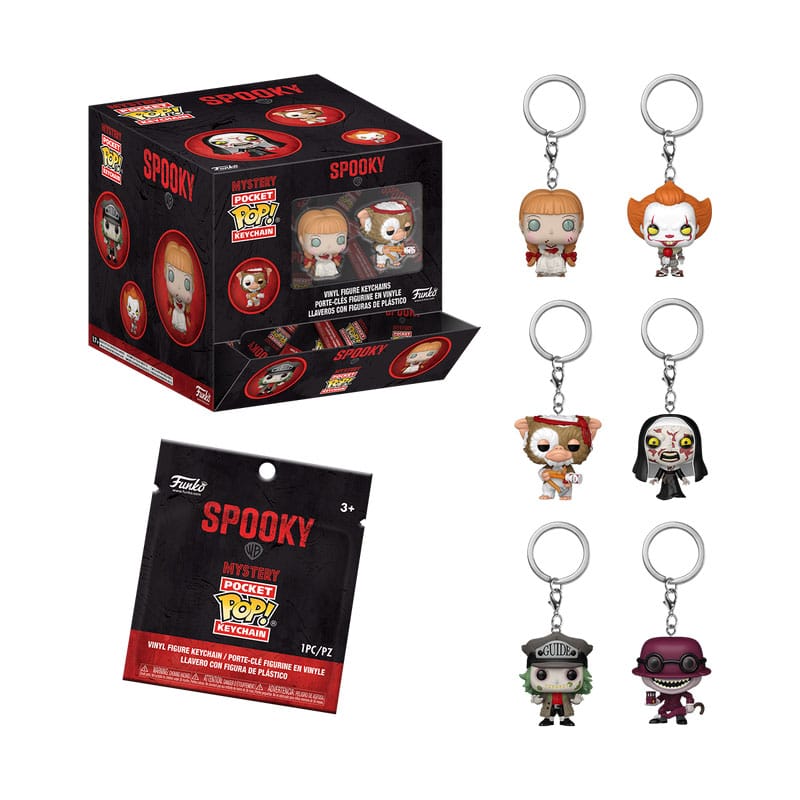 Funko Horror POP! Portachiavi in Vinile 4 cm Espositore da Banco (12 pezzi)