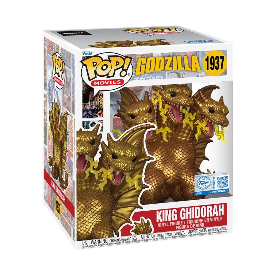 Godzilla Super Sized POP! Movies Figura in Vinile King Ghidora (Electric) 15 cm - Funko