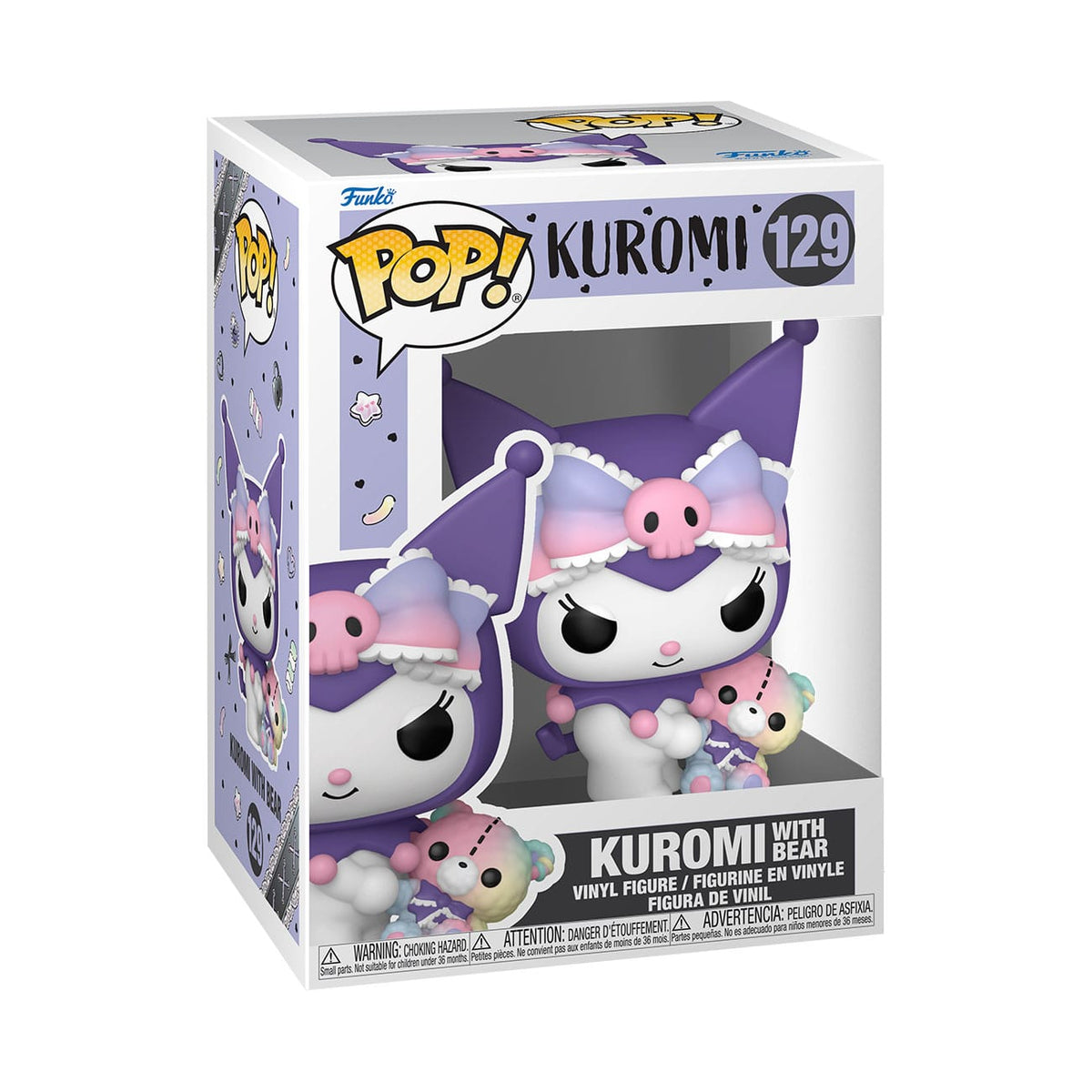 Sanrio POP!&Buddy Kuromi con Orso, Figura in Vinile 9 cm - Funko